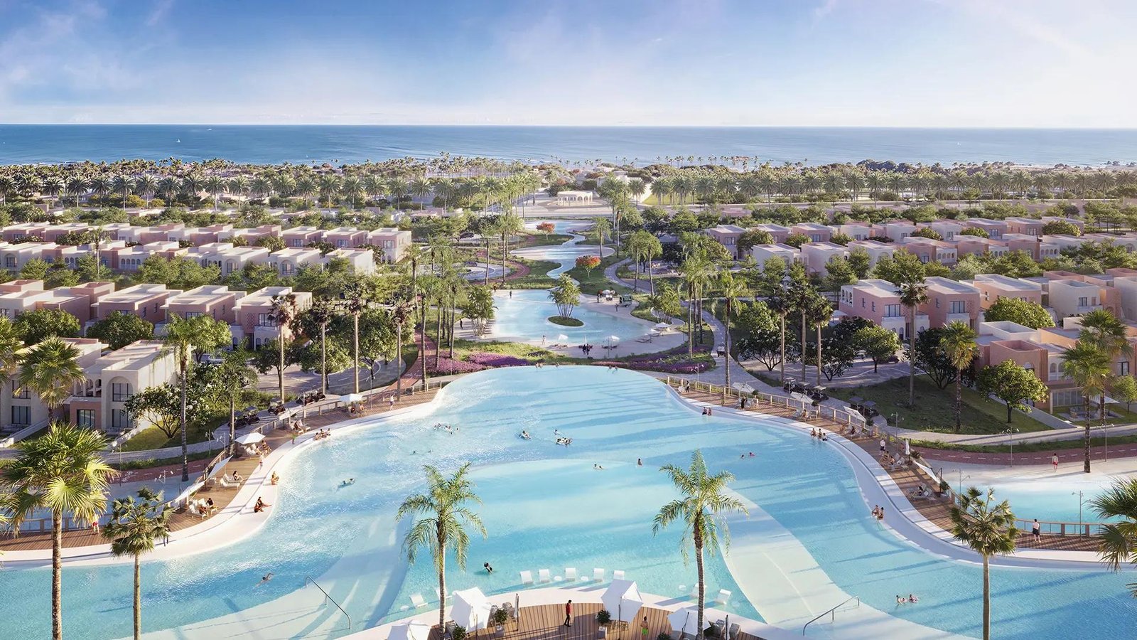 Ogami Water Chalets Ras El Hekma luxury beachfront chalets with Mediterranean views and modern coastal architecture